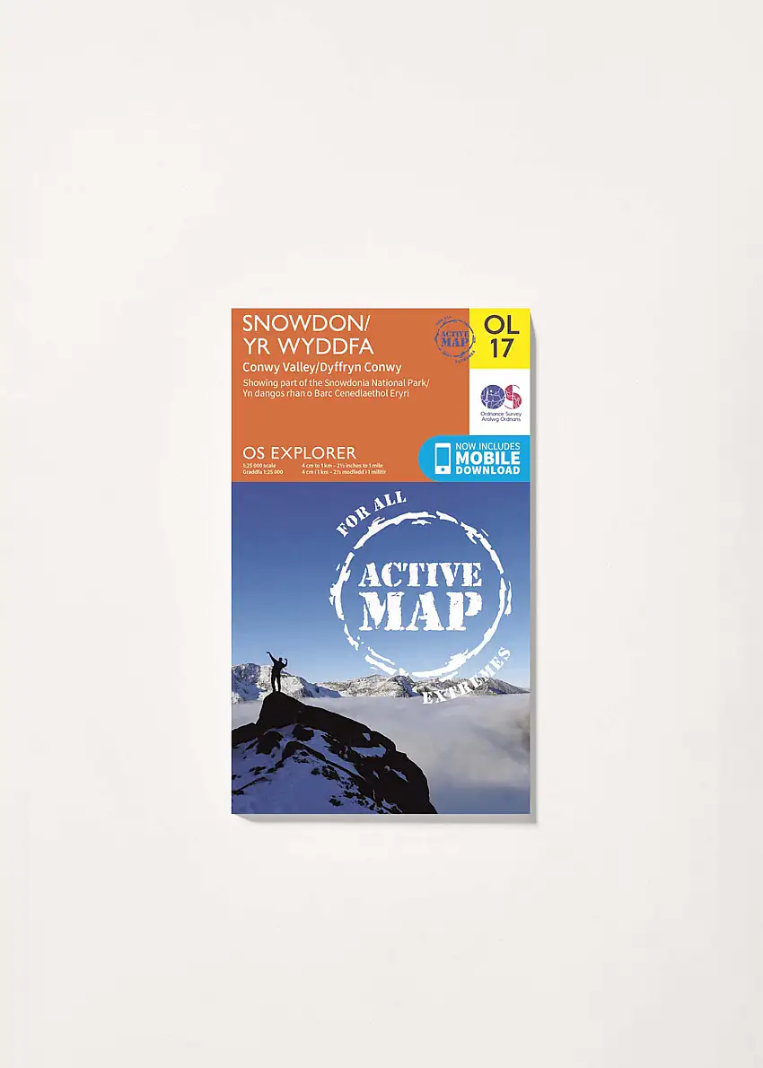Snowdon - OS Explorer Active OL17 Map-179017900