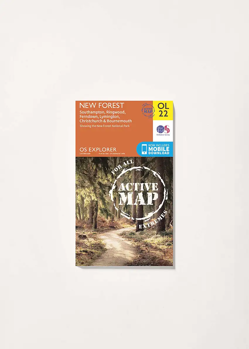 New Forest - OS Explorer Active OL22 Map-179022900