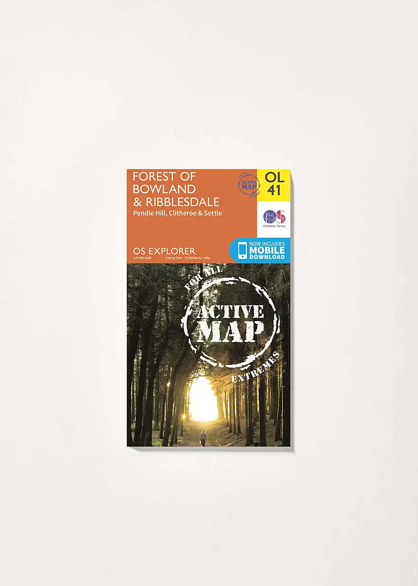 Forest of Bowland & Ribblesdale - OS Explorer Active OL41 Map-179041900