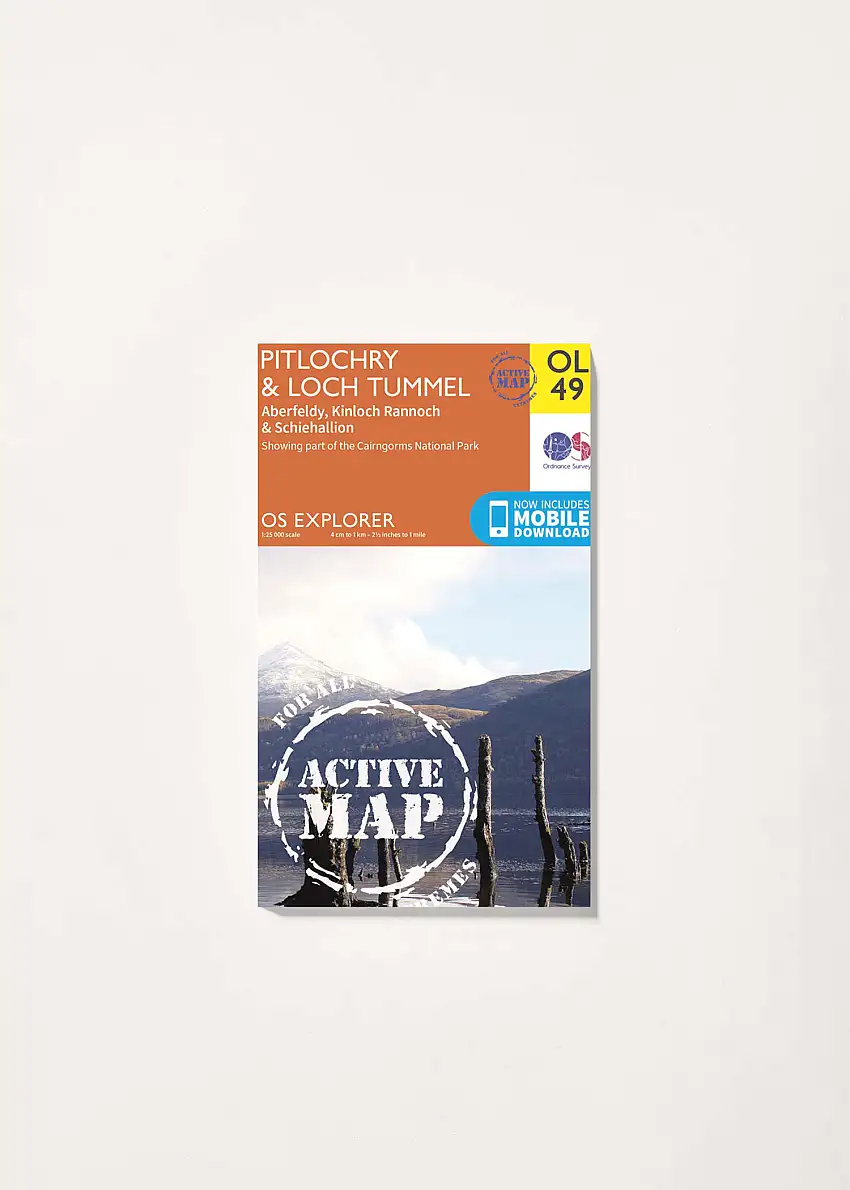 Pitlochry & Loch Tummel - OS Explorer Active OL49 Map-179049900