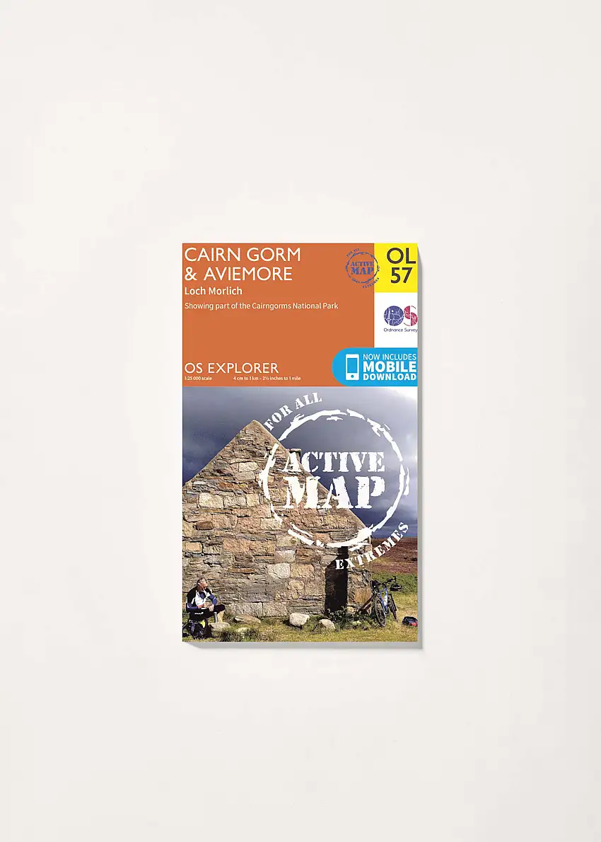 Cairn Gorm & Aviemore - OS Explorer Active OL57 Map-179057900
