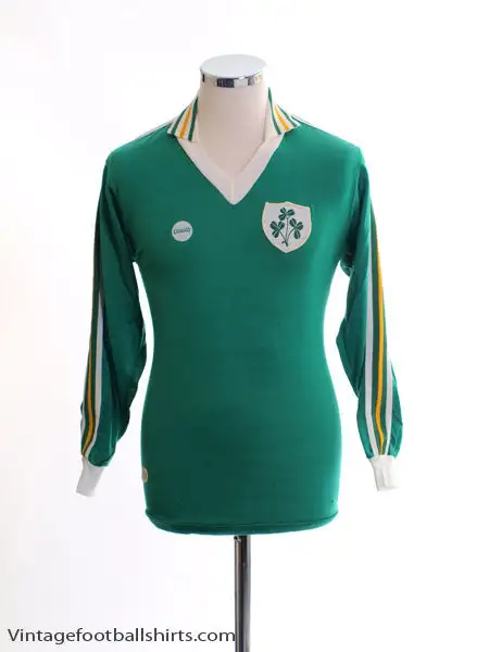 1978-83 Ireland Match Issue Home Shirt #17 L/S M