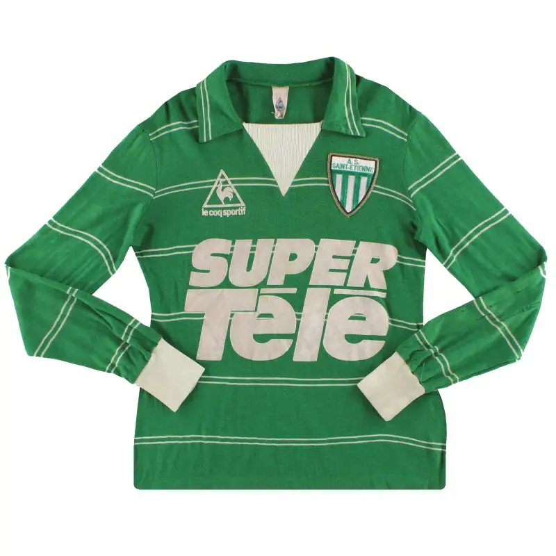 1980-81 Saint Etienne Le Coq Sportif Home Shirt L/S S