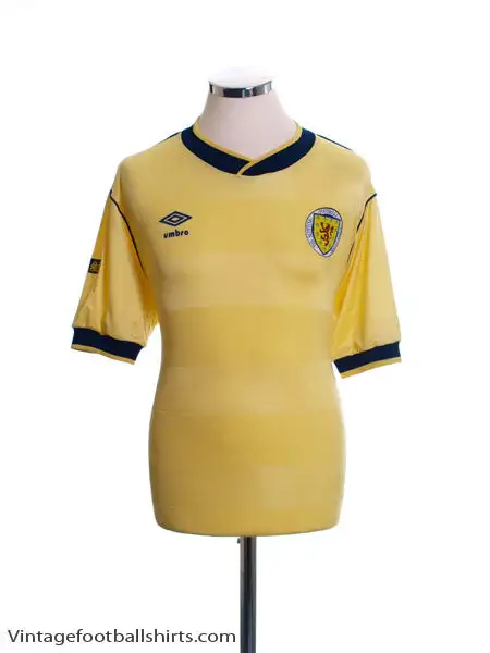 1985-88 Scotland Away Shirt L