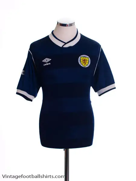 1985-88 Scotland Home Shirt L