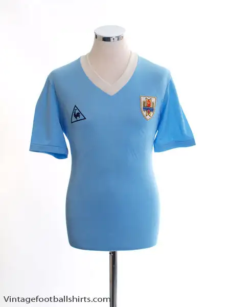1986 Uruguay Match Issue Home Shirt #13 vs. Wales