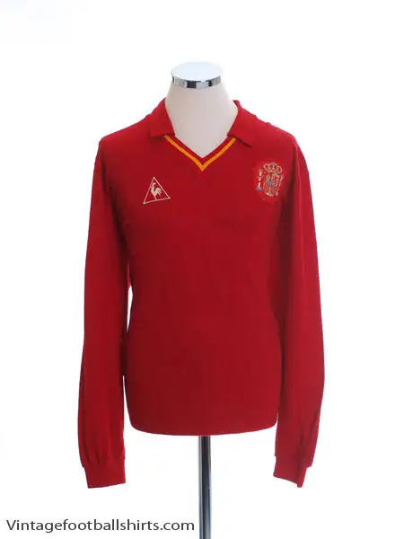 1989 Spain Match Worn Home Shirt L/S #2 (Chendo) v N-Ireland XL