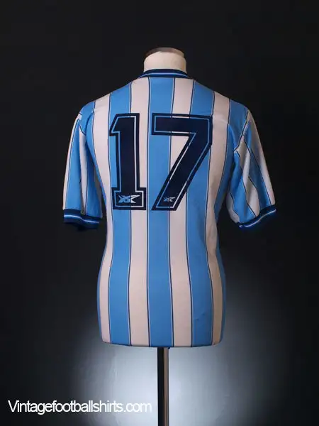 1989-91 Coventry Match Issue Home Shirt #17 L