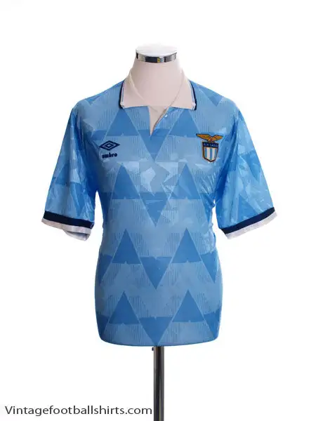 1989-91 Lazio Home Shirt L