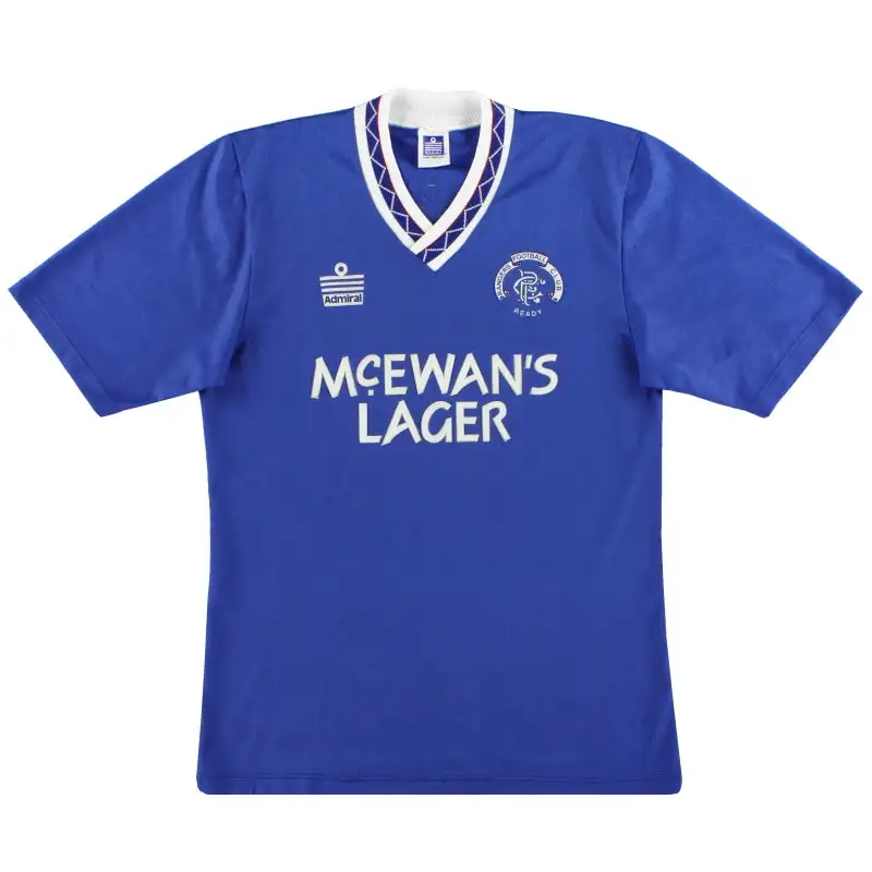 1990-92 Rangers Admiral Home Shirt L