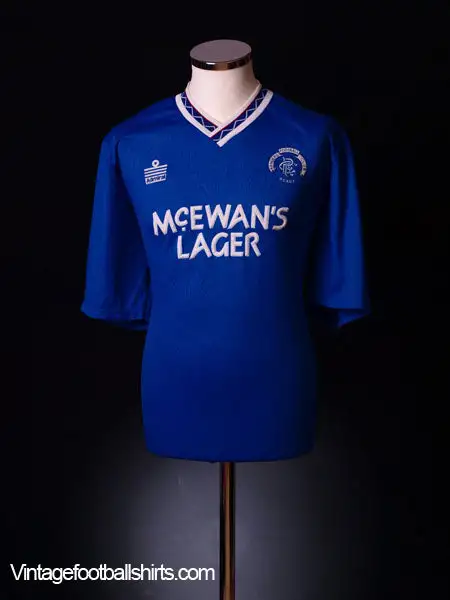 1990-92 Rangers Home Shirt S