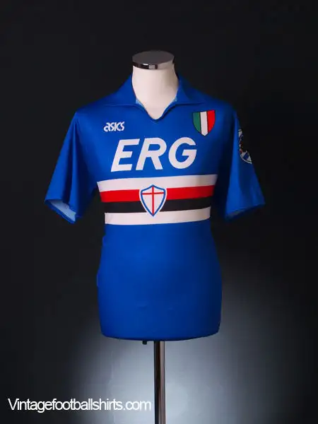 1991-92 Sampdoria Home Shirt M