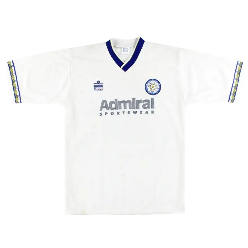 1992-93 Leeds Admiral Home Shirt L