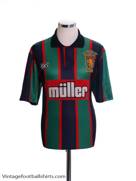 1993-95 Aston Villa Away Shirt 'Coca Cola Cup Final Winners' XL