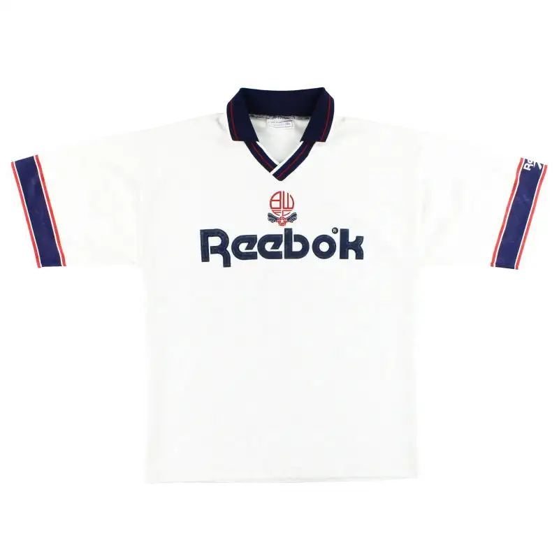 1993-95 Bolton Reebok Home Shirt M