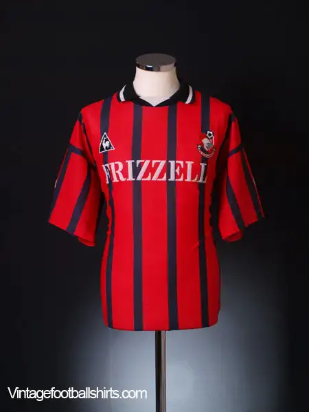 1995-96 Bournemouth Match Issue Home Shirt #3 L
