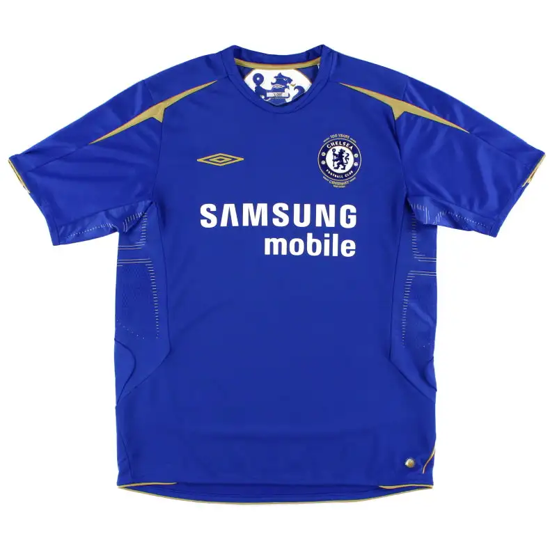 2005-06 Chelsea Umbro Centenary Home Shirt M