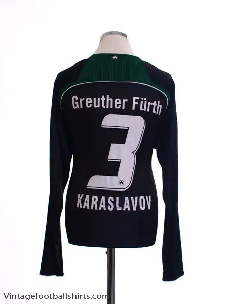 2008-09 Greuther Furth Home Shirt Karaslavov #3 L/S XL