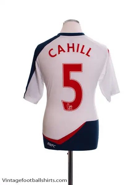 2011-12 Bolton Home Shirt Cahill #5 M