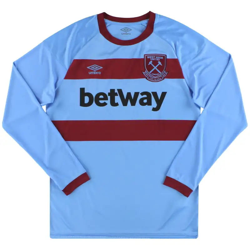 2020-21 West Ham Umbro '125 Years Away Shirt L/S *As New* L