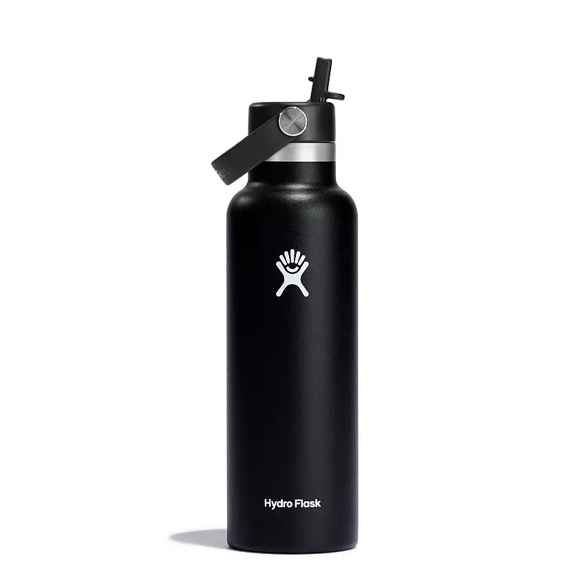 Hydro Flask Flask Standard Mouth Water Bottle 621 Ml (21 Oz) With Flex Straw Cap