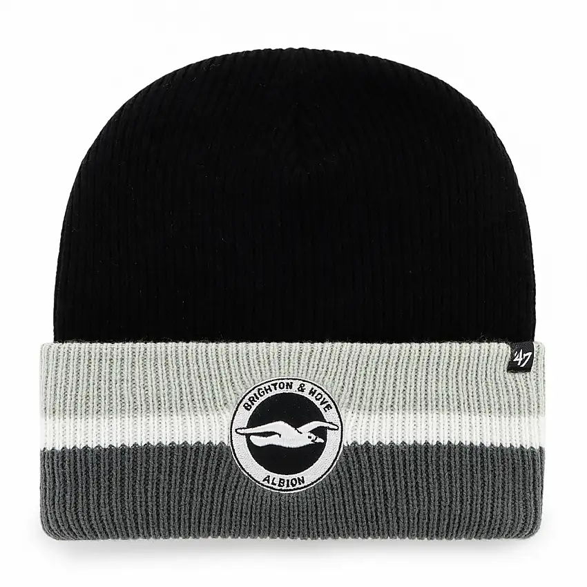 '47 Black Split Cuff Knit Hat