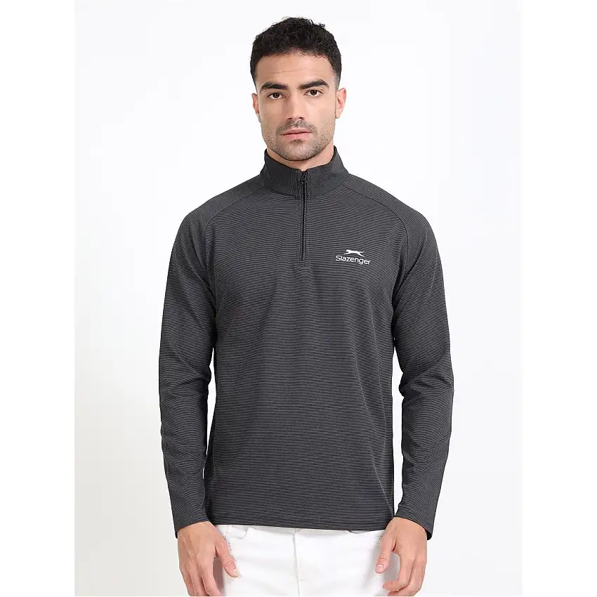 Slazenger Mens Hybrid Quarter Zip Sweatshirt