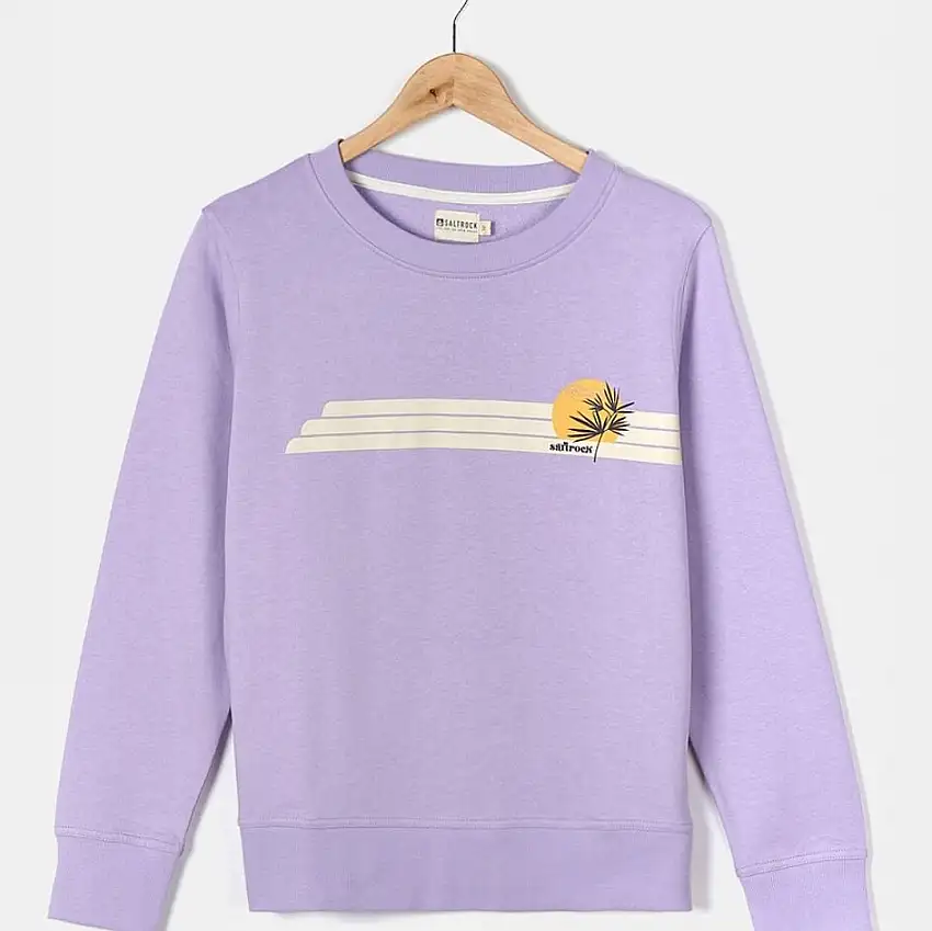 Saltrock Womens Poster Stripe Crew Sweatshirt