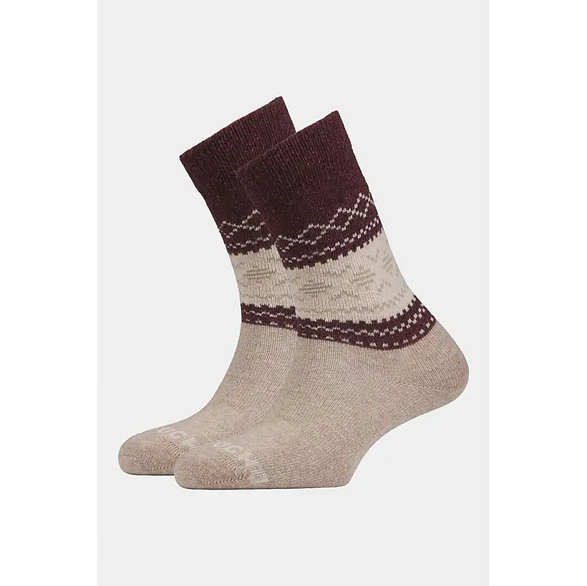 Ayacucho Unisex Light Block Patterned Crew Wool Socks