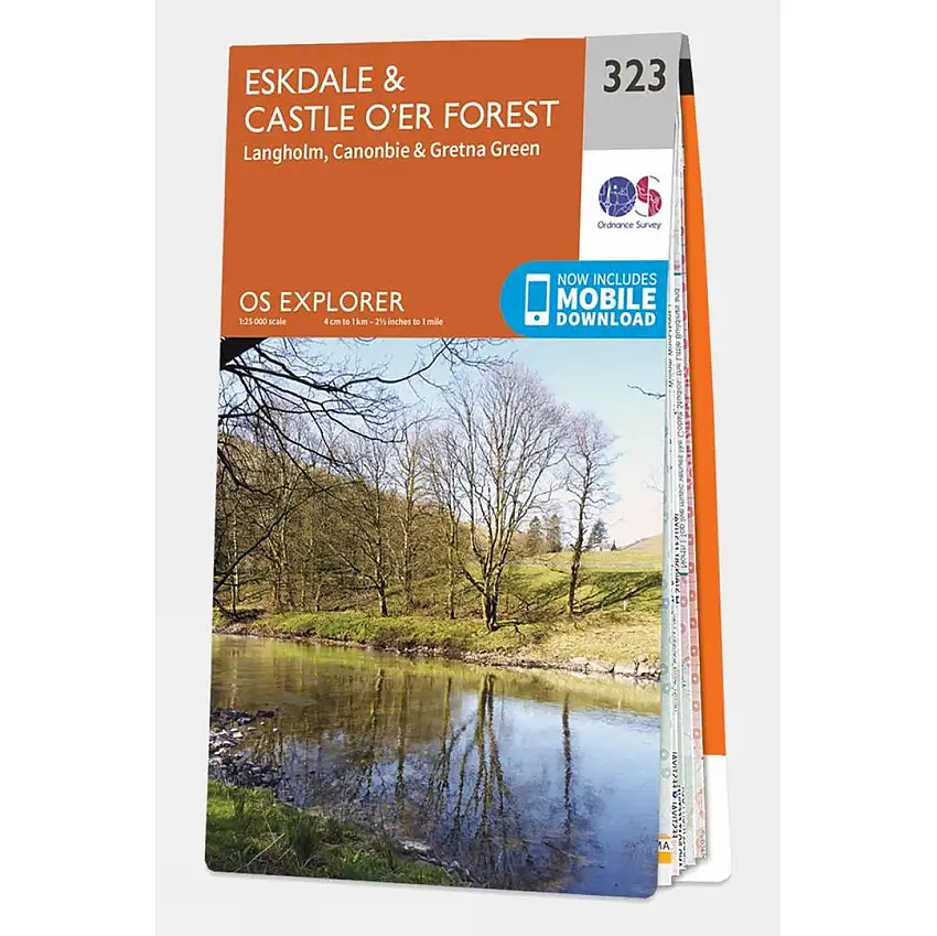 Ordnance Survey Explorer Map 323 Eskdale and Castle O'er Forest