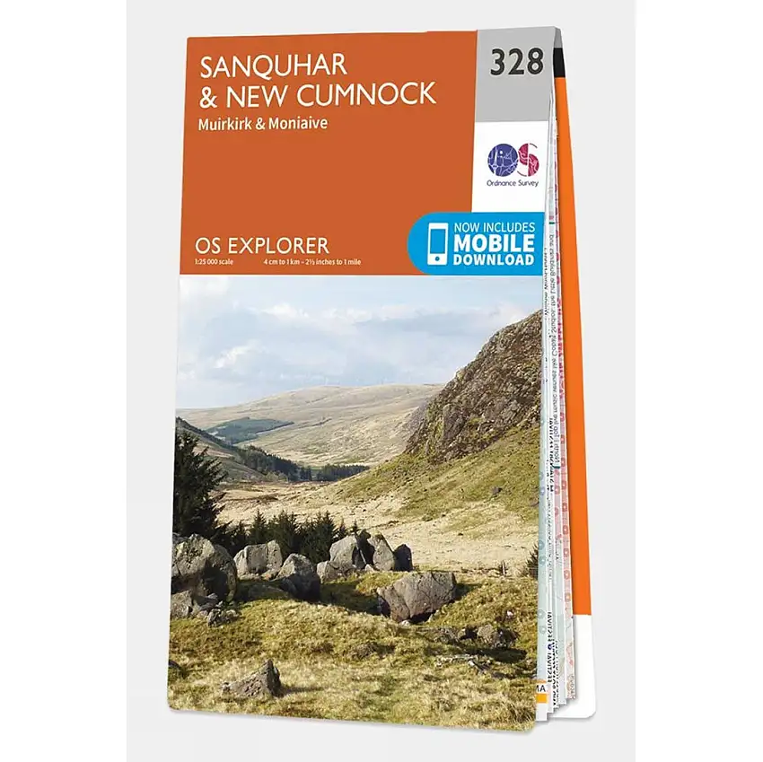 Ordnance Survey Explorer Map 328 Sanquhar and New Cumnock